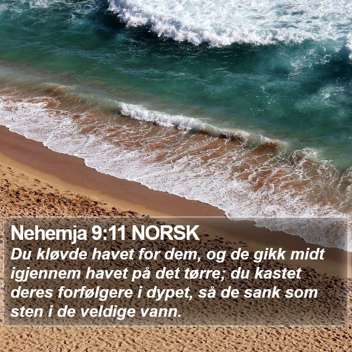 Nehemja 9:11 NORSK Bible Study