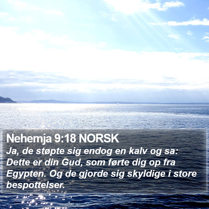 Nehemja 9:18 NORSK Bible Study