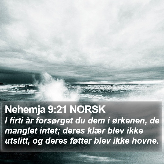 Nehemja 9:21 NORSK Bible Study