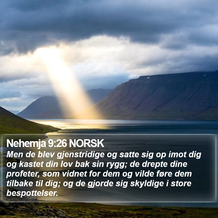 Nehemja 9:26 NORSK Bible Study