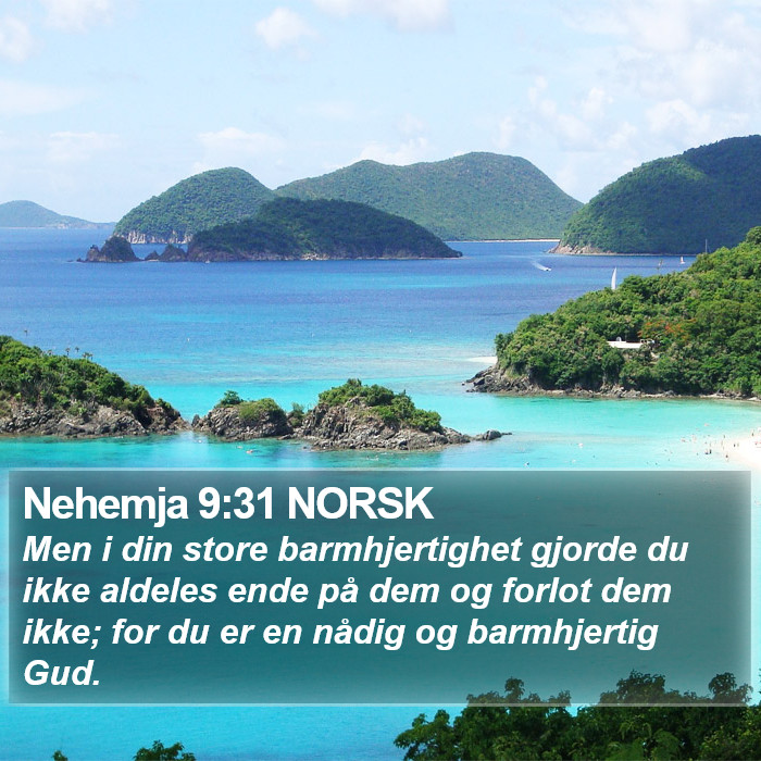 Nehemja 9:31 NORSK Bible Study