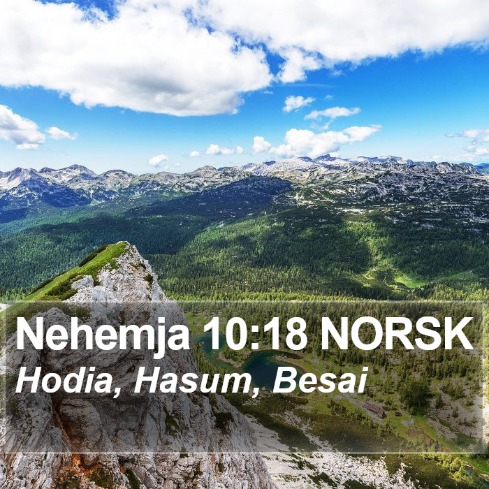 Nehemja 10:18 NORSK Bible Study