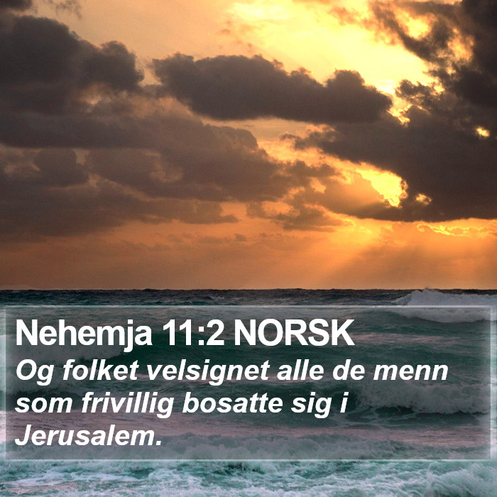 Nehemja 11:2 NORSK Bible Study