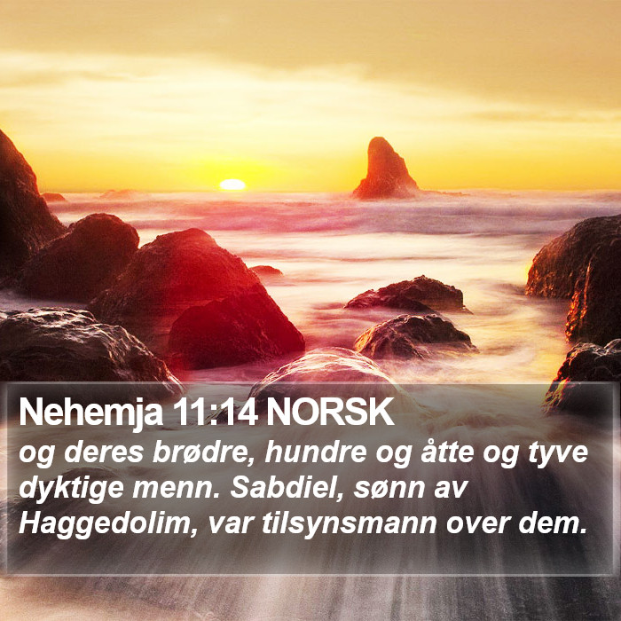 Nehemja 11:14 NORSK Bible Study