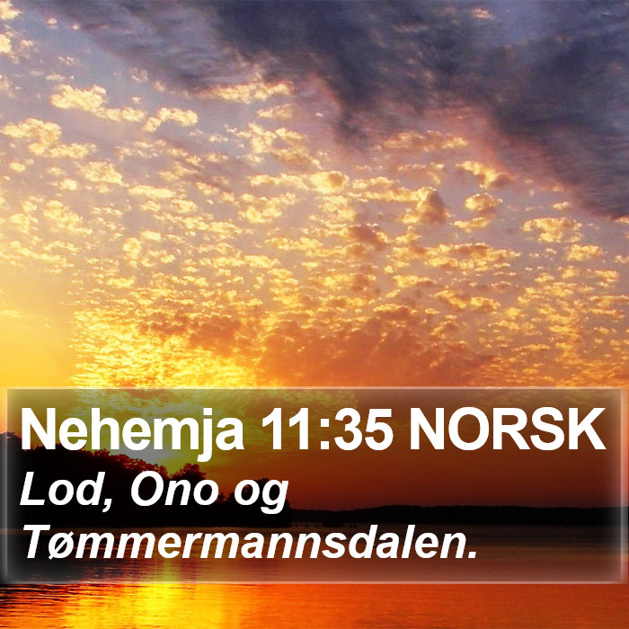 Nehemja 11:35 NORSK Bible Study