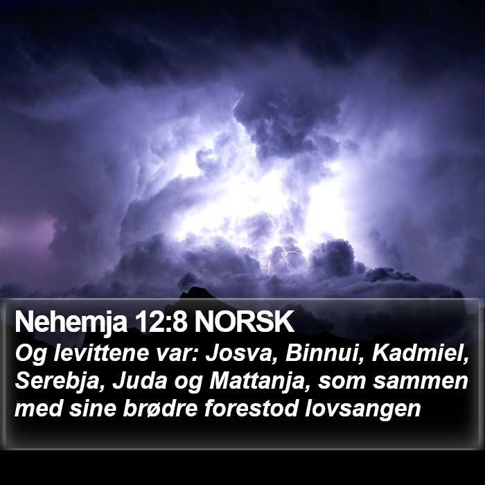 Nehemja 12:8 NORSK Bible Study