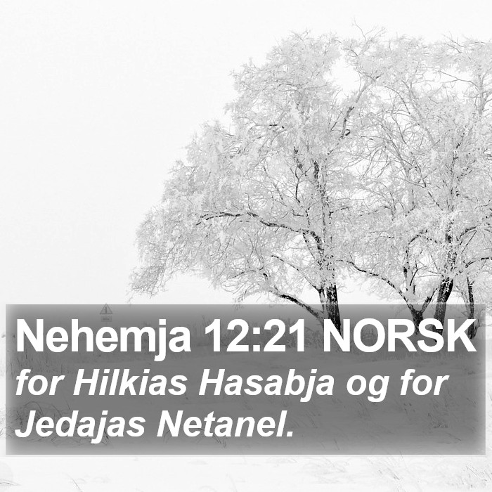 Nehemja 12:21 NORSK Bible Study