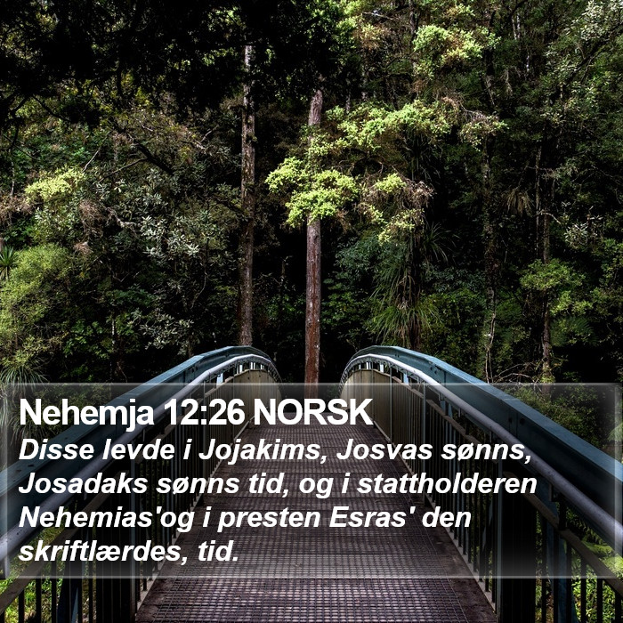 Nehemja 12:26 NORSK Bible Study