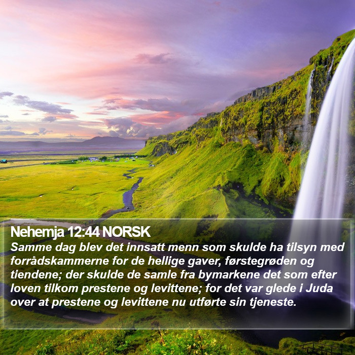 Nehemja 12:44 NORSK Bible Study