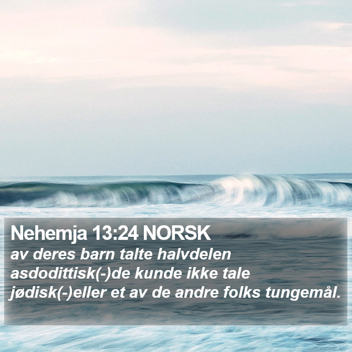 Nehemja 13:24 NORSK Bible Study