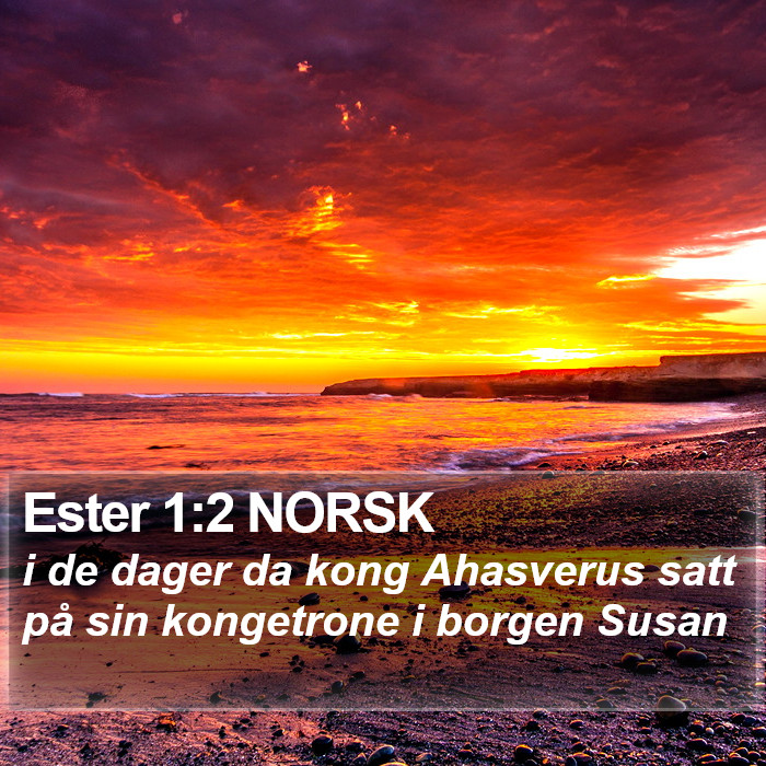 Ester 1:2 NORSK Bible Study