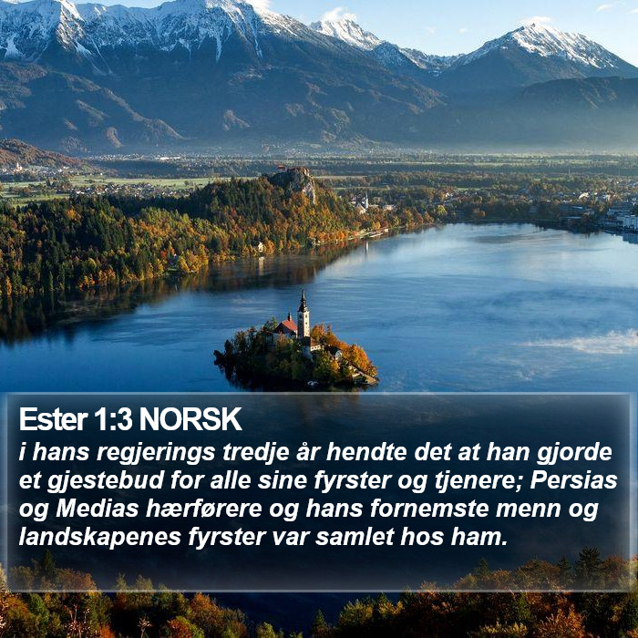 Ester 1:3 NORSK Bible Study