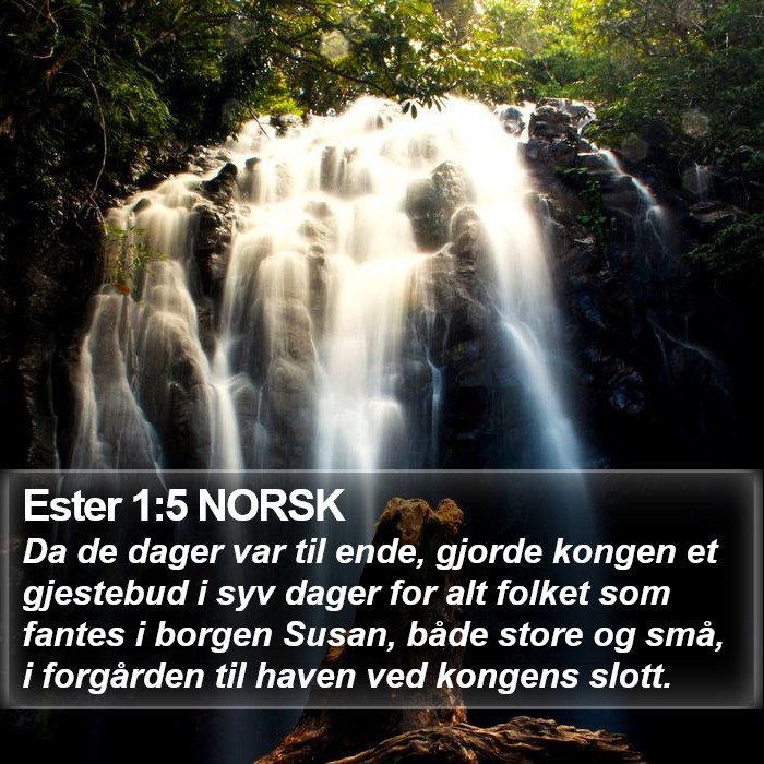 Ester 1:5 NORSK Bible Study