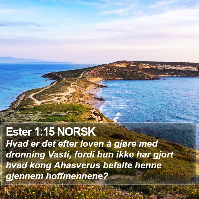 Ester 1:15 NORSK Bible Study