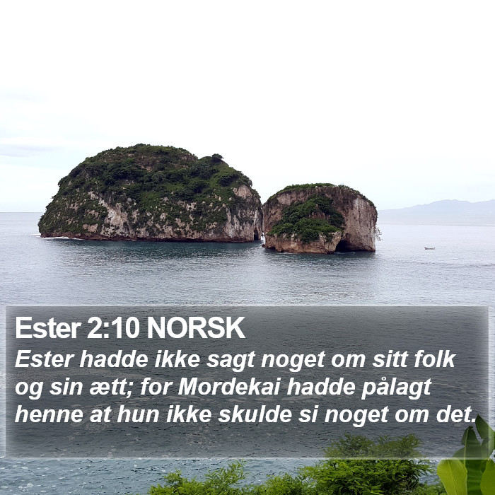 Ester 2:10 NORSK Bible Study