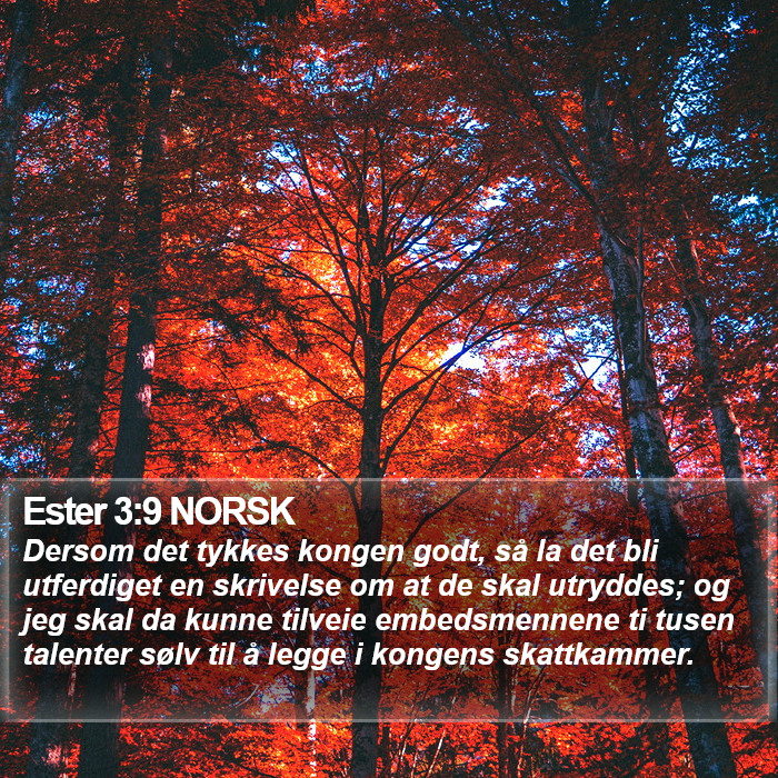 Ester 3:9 NORSK Bible Study
