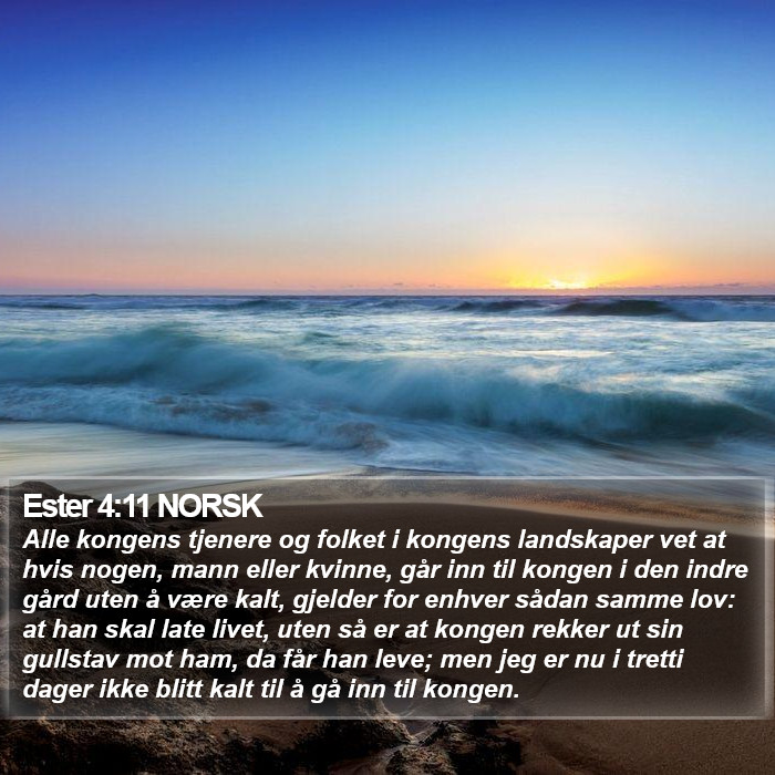 Ester 4:11 NORSK Bible Study