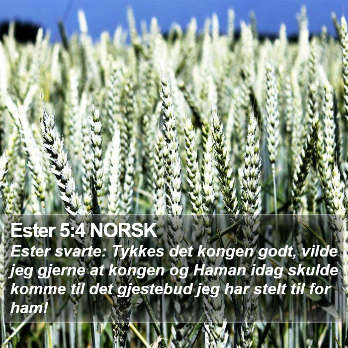 Ester 5:4 NORSK Bible Study