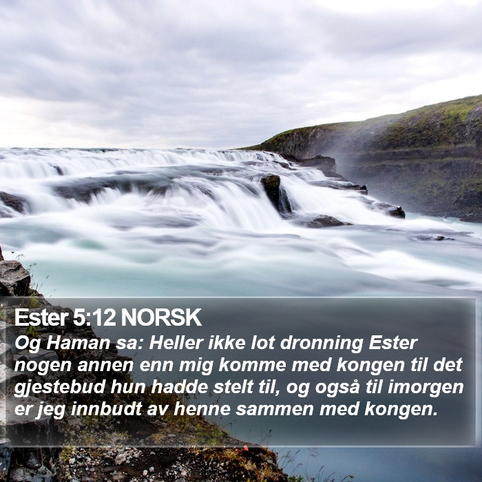 Ester 5:12 NORSK Bible Study