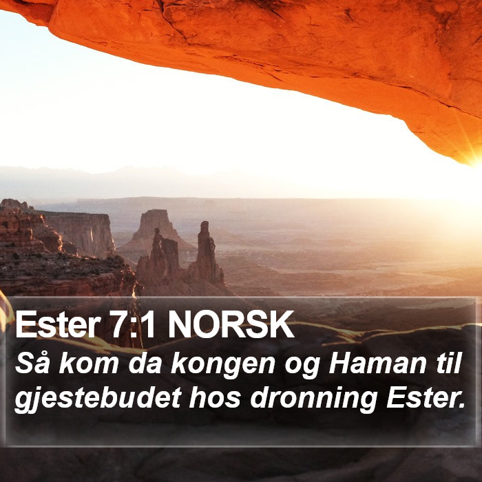 Ester 7:1 NORSK Bible Study