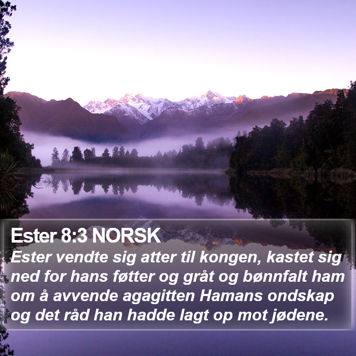 Ester 8:3 NORSK Bible Study