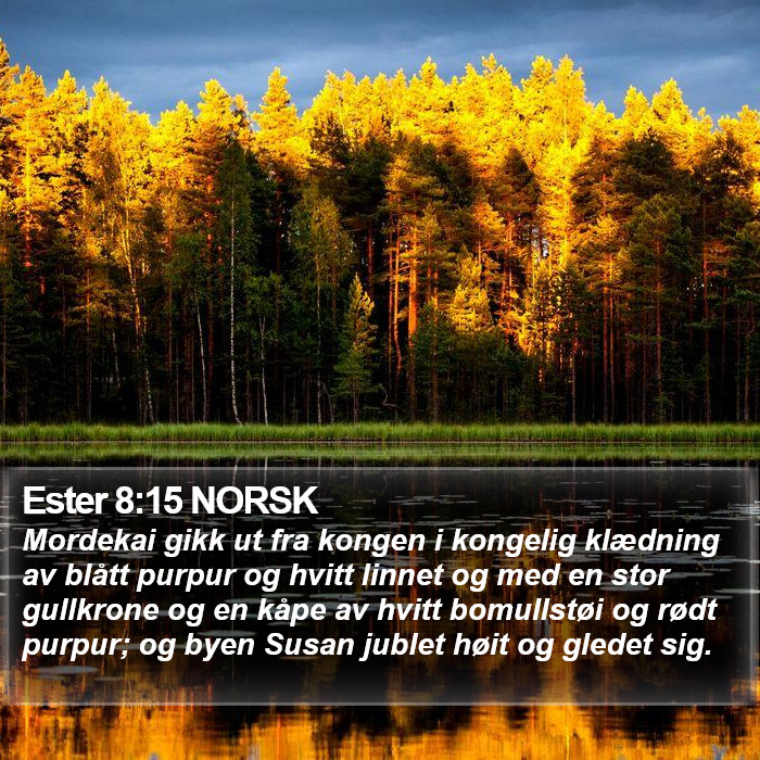 Ester 8:15 NORSK Bible Study