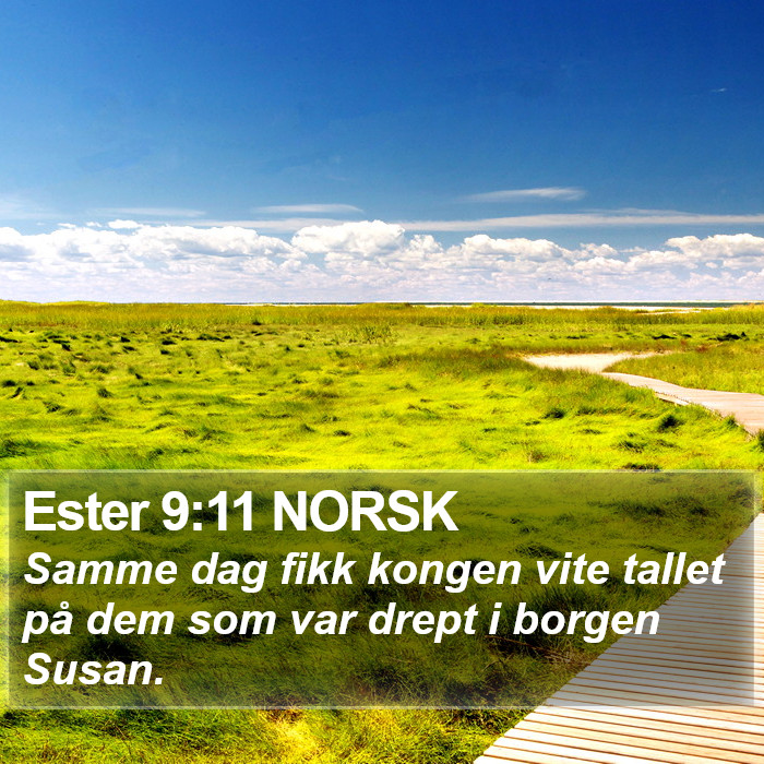 Ester 9:11 NORSK Bible Study