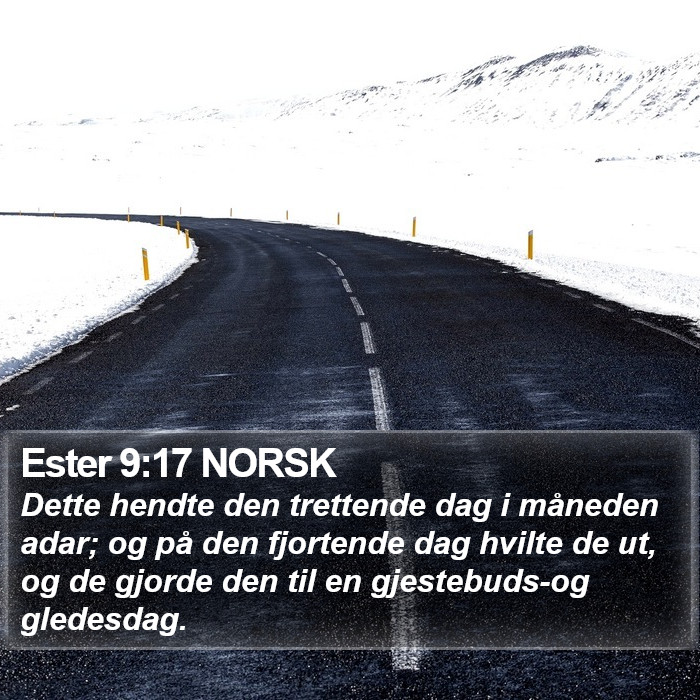 Ester 9:17 NORSK Bible Study