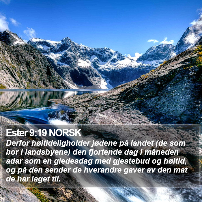 Ester 9:19 NORSK Bible Study