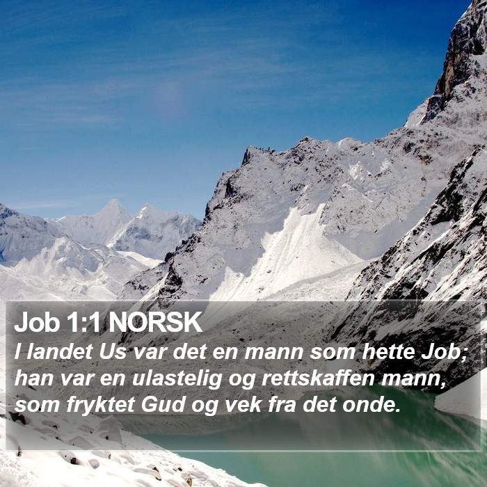 Job 1:1 NORSK Bible Study