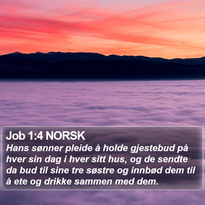 Job 1:4 NORSK Bible Study