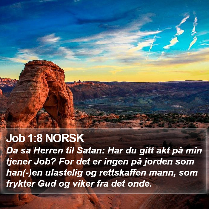 Job 1:8 NORSK Bible Study