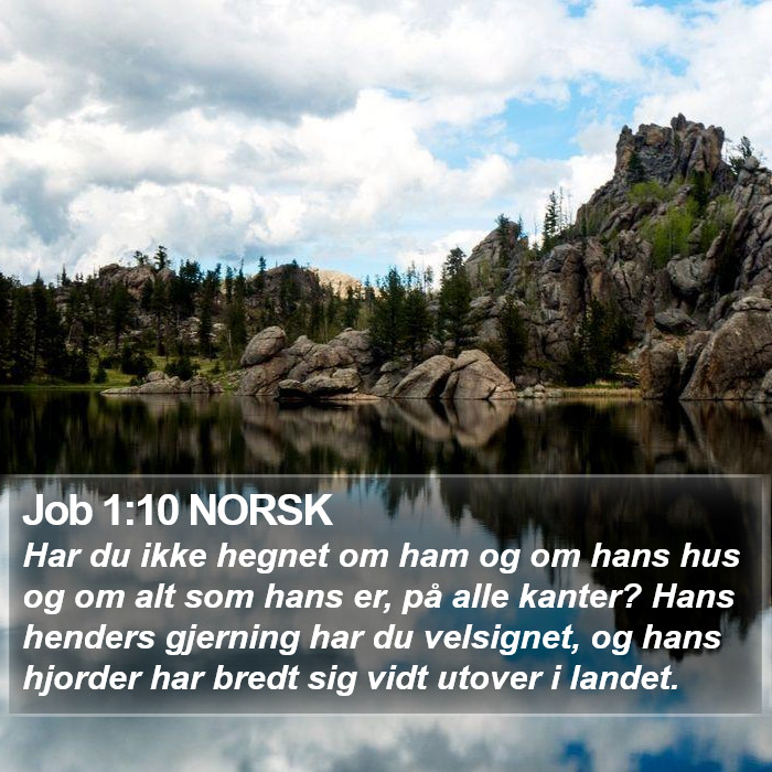 Job 1:10 NORSK Bible Study