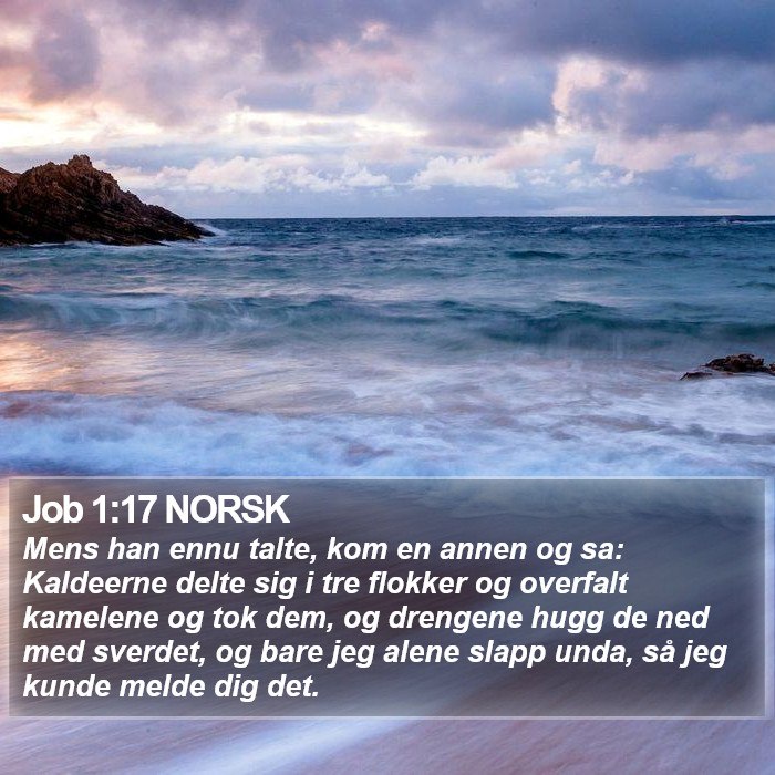 Job 1:17 NORSK Bible Study