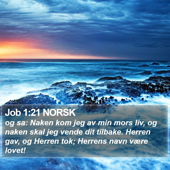 Job 1:21 NORSK Bible Study