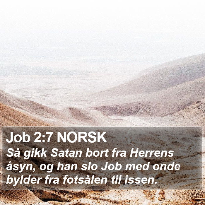 Job 2:7 NORSK Bible Study