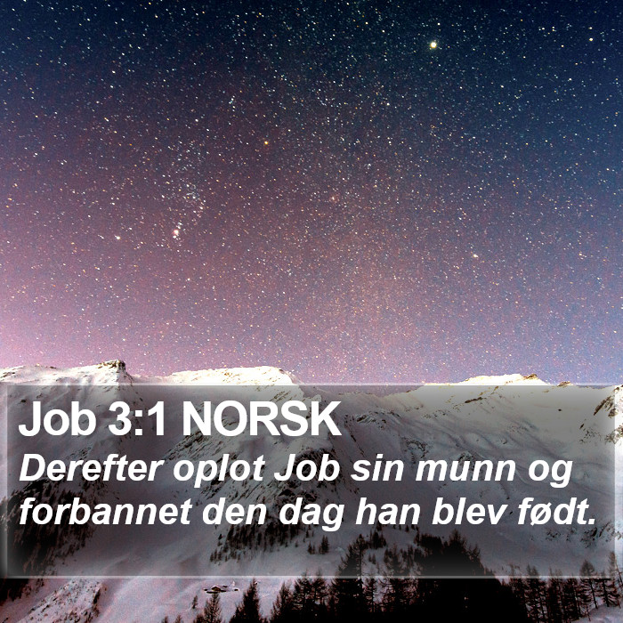 Job 3:1 NORSK Bible Study