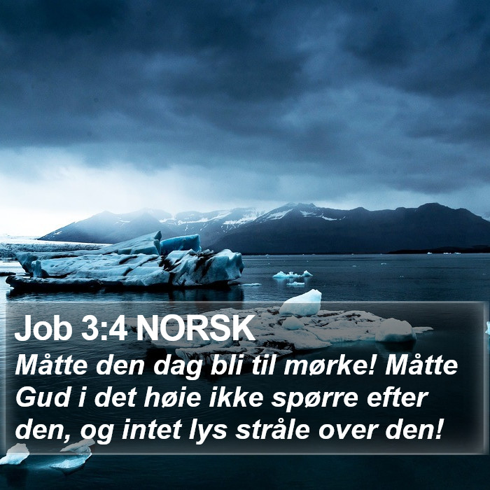 Job 3:4 NORSK Bible Study