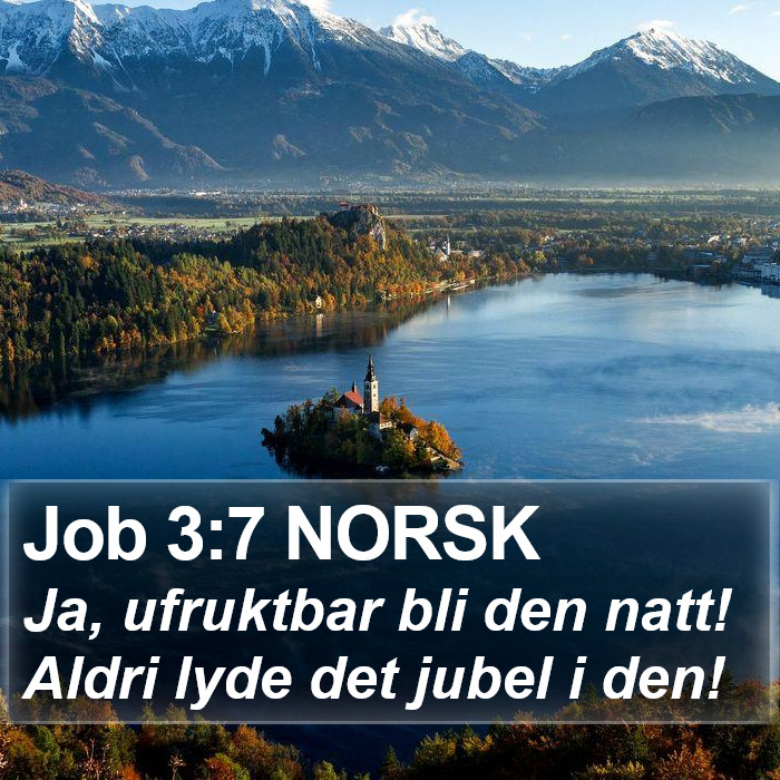 Job 3:7 NORSK Bible Study