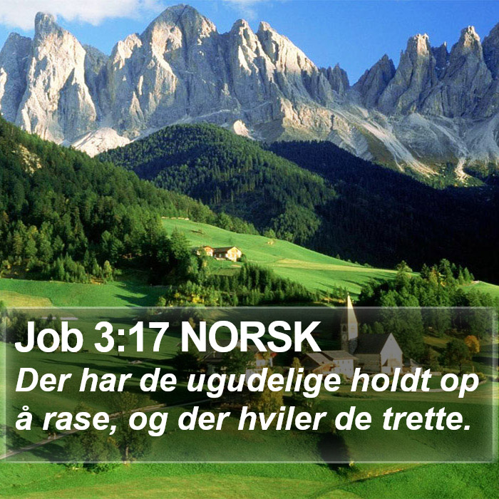 Job 3:17 NORSK Bible Study