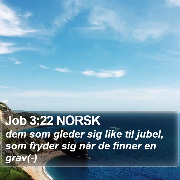 Job 3:22 NORSK Bible Study