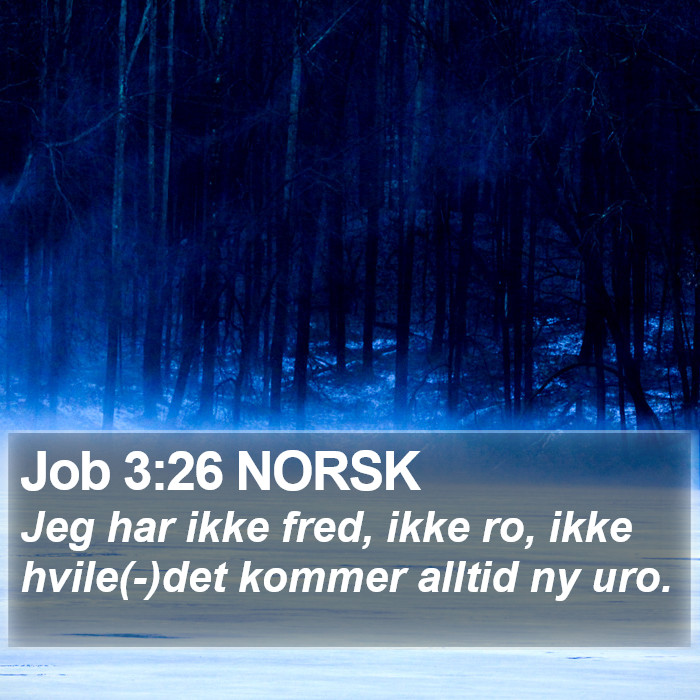 Job 3:26 NORSK Bible Study