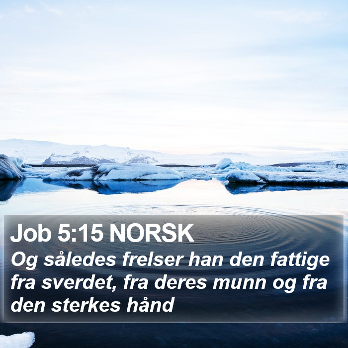 Job 5:15 NORSK Bible Study