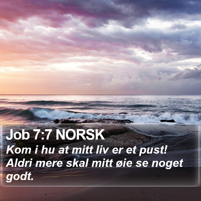 Job 7:7 NORSK Bible Study