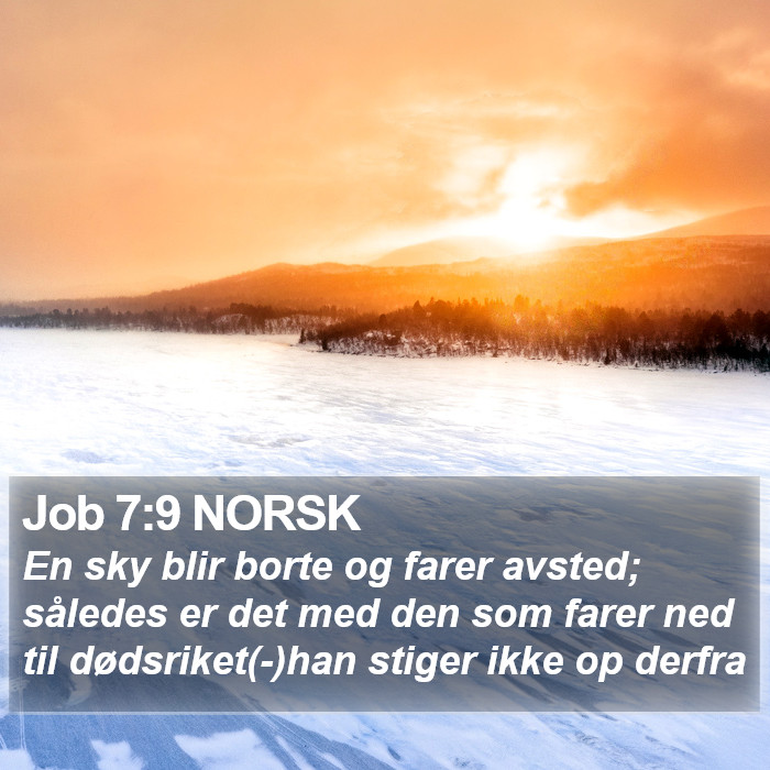 Job 7:9 NORSK Bible Study