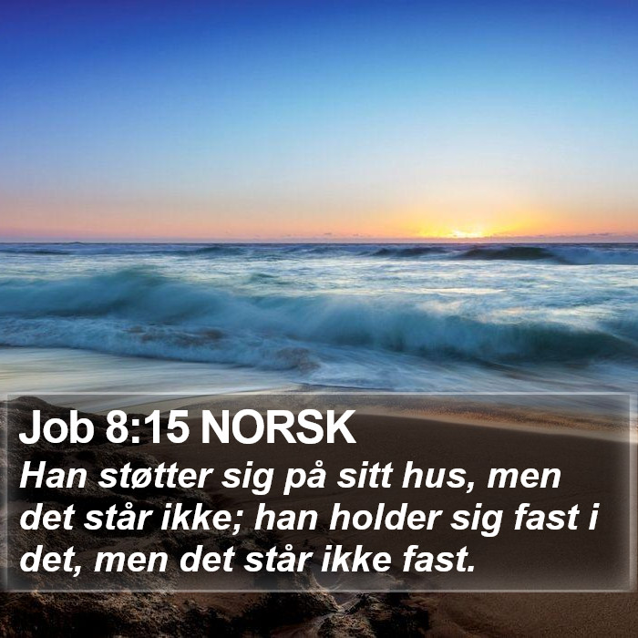 Job 8:15 NORSK Bible Study