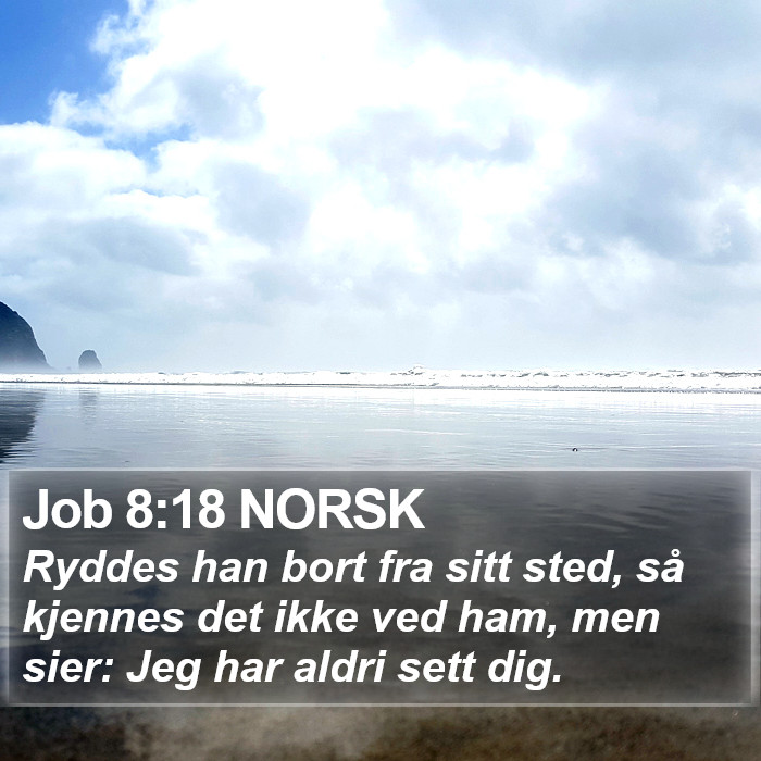 Job 8:18 NORSK Bible Study