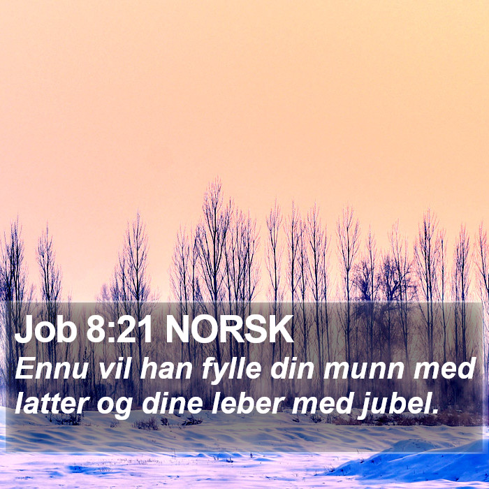 Job 8:21 NORSK Bible Study