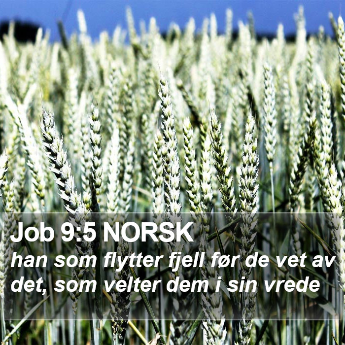 Job 9:5 NORSK Bible Study