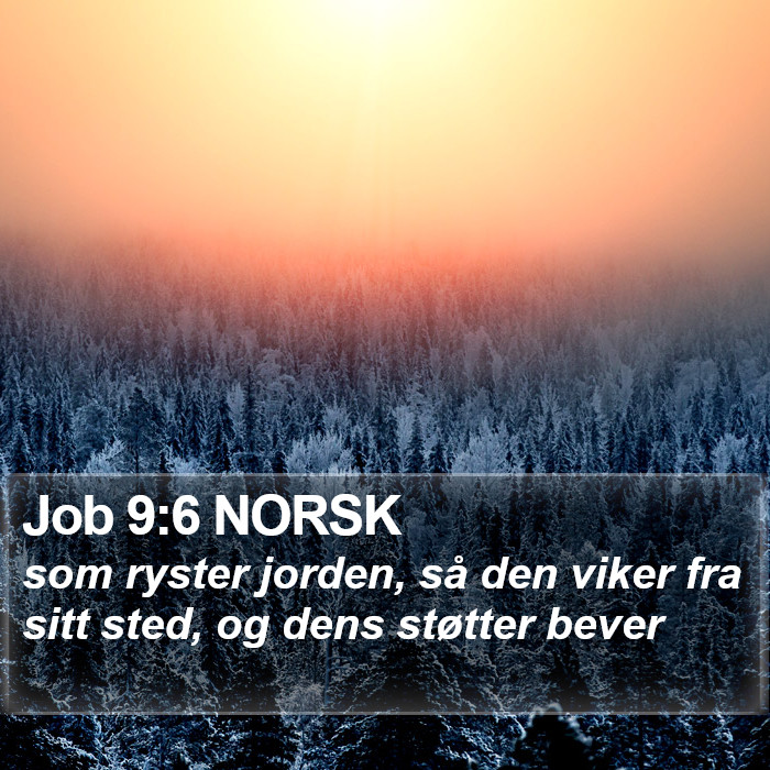 Job 9:6 NORSK Bible Study